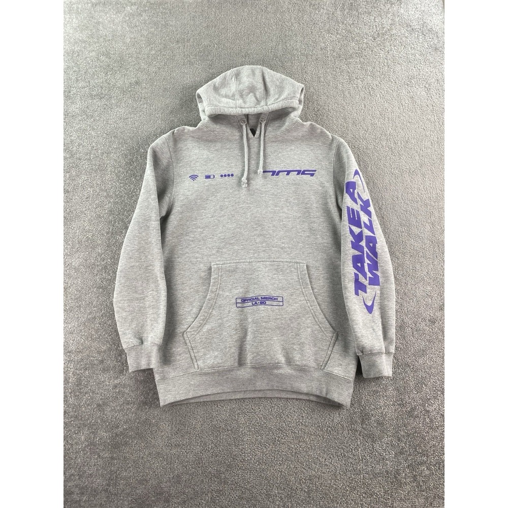 Tiny Meat Gang Hoodie Mens Medium Gray Graphic Logo Concert Official Merch TMG